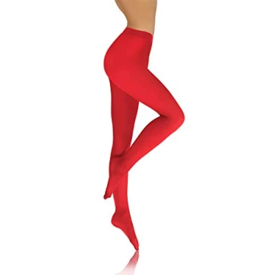 Abbildung von sesto senso Damen Strumpfhose Rot Bunte 40 DEN Blickdicht Microfaser 4 L
