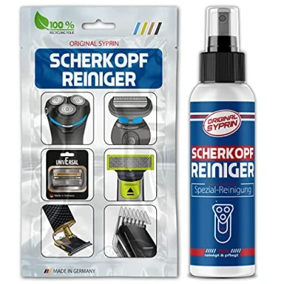 Abbildung von Original Syprin Scherkopfreiniger für Rasierer Haarschneider Reinigungsflüssigkeit Haarschneidemaschinen Trimmer Barttrimmer