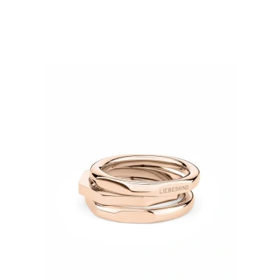Abbildung von Liebeskind Berlin 3 PACK Ring, Damen, Größe: 58, Roségold