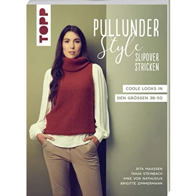 Abbildung von Pullunder Style. Slipover stricken: Coole Looks in den Größen 36 50