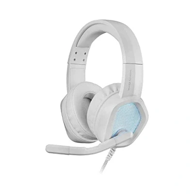 Abbildung von Mars Gaming MH320W Weiß, Neodym RGB Flow Headset, Mikrofon und Kontrollbox
