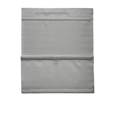 Abbildung von GARDINIA EASYFIX Raff Rollo, Verdunklungsrollo ohne Bohren, Magnetisch, Inkl. Klettband, Gardine, Blickdicht, Grau, 50 x 140 cm (BxH)