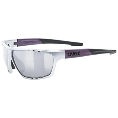 Abbildung von uvex Unisex Erwachsene, sportstyle 706 Sportbrille, silver plum matt/silver, one size