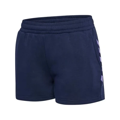 Abbildung von Hummel Staltic kurze Sporthose, Damen, Größe: 34, Marine/paisley purple