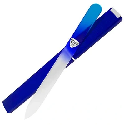 Abbildung von Glasnagelfeile mit Etui Nagelfeile Glas aus Tschechischem Maniküre Glasfeile für Nägel, Präzisionsfeilen Glattem Finish Bona Fide Beauty Pastell Premium