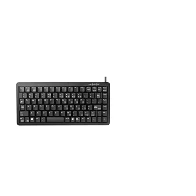 Abbildung von CHERRY G84 4100, Ultra Flache Kompakttastatur, USB Anschluss, EU Layout (QWERTY), Windows Taste, Platzsparend &amp; Leicht, 20 Mio. Anschläge, Schwarz