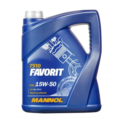 Abbildung von Mannol Favorit 15W 50 5l Motoröl MN7510 5 VOLKSWAGEN: Golf 4, 5, Polo IV Hatchback, AUDI: A6 C6 Avant, A3 Sportback, A4 B7 Avant