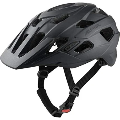 Abbildung von ALPINA ANZANA Optimal Anpassbarer, Leichter &amp; Sicherer Fahrradhelm Mit Fliegennetz Nachrüstbarem LED Für Erwachsene, Black matt, M (52 57 cm)