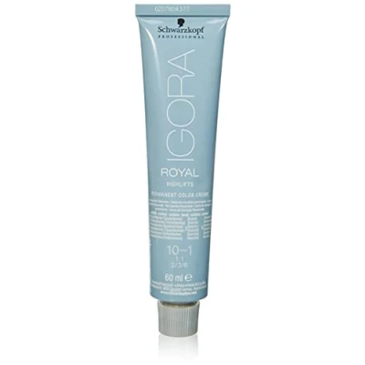 Abbildung von Schwarzkopf Professional Igora Royal Highlifts Permanente Färbung 60 ml 10 1 Ultrablond Cendré
