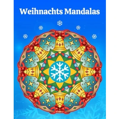 Abbildung von Weihnachts Mandalas: Über 50 Weihnachtsmotive zum Ausmalen Weihnachten Mandala Malbuch für Kinder und Erwachsene