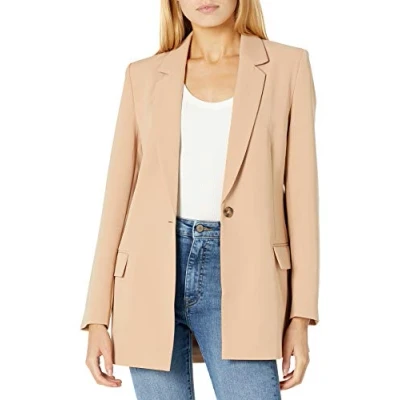 Abbildung von The Drop Blazer für Damen, Blake Lang, Praline, M