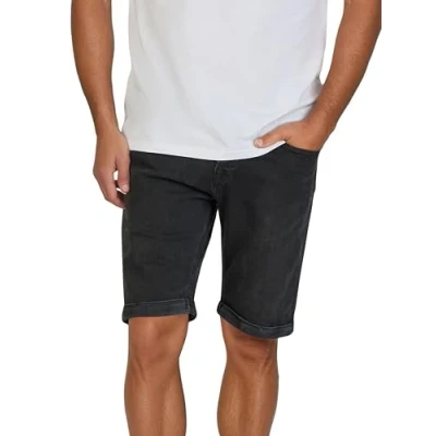 Abbildung von LTB Herren Jeans Bermuda Corvin Slim Fit Shorts Baumwolle Denim Kurz Short Blau Dunkelblau Schwarz S M L XL XXL 3XL 4XL 5XL, Größe:5XL, Farbe:Page Wash (52226)
