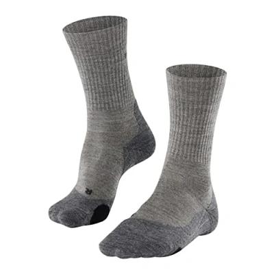 Abbildung von FALKE Herren Wandersocken TK2 Explore Wool M SO Wolle antiblasen dick 1 Paar, Beige (Kitt Mouline 4310), 39 41