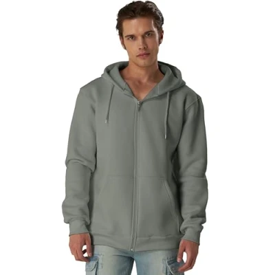 Abbildung von Smith &amp; Solo Hoodie Herren Reißverschluss Sweatjacke Kapuzenjacke Zipper Kapuzenpullover Hoodies Männer Kapuzenpulli Regular Fit (Schwarz S)