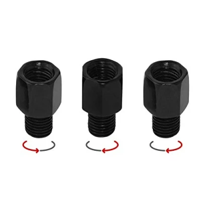 Abbildung von Evermotor Motorrad Spiegel Adapter Roller Rückspiegel Schrauben von M10 Rechtsgewinde auf Linksgewinde/Rechtsgewinde