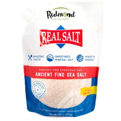 Abbildung von REDMOND Real Sea Salt Natural Unrefined Gluten Free Fine, 26 ounce pouch (1 Pack)