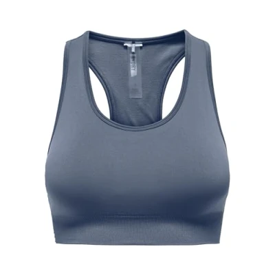 Abbildung von ONLY Play Onpdaisy SEAM BRA Sportbh mit mittlerer Stützkraft, Damen, Größe: Small, Vintage indigo