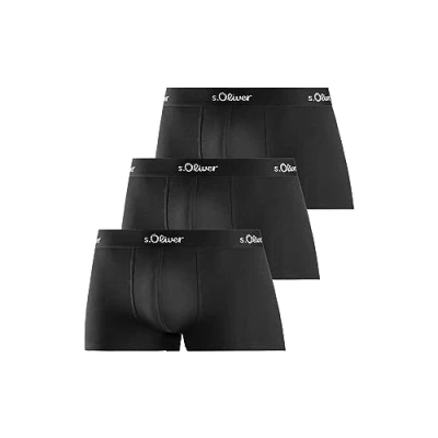 Abbildung von s.Oliver Hipster 3ER PACK Panties, Herren, Größe: Large, Schwarz
