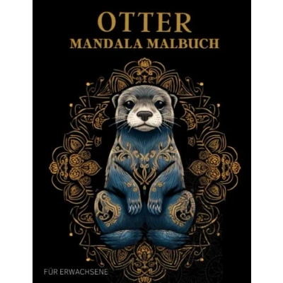 Abbildung von Otter Mandala Malbuch: Anti Stress Geschenke, Ausmalbuch Motiven für Erwachsene