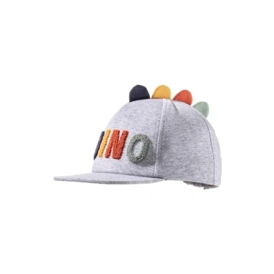 Abbildung von Sterntaler Baseball Cap Dino für Jungen Jerseycap mit cooler Stickerei Schildkappe Babys Klettverschluss schützende Basecap Kinder an heißen Sommertagen silber melange, 49