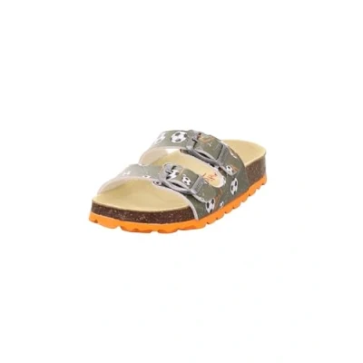 Abbildung von Superfit Fussbettpantoffel Hausschuh, Grün/Orange 7070, 25 EU