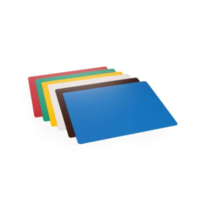 Abbildung von HENDI Schneidfolienset 38 x 30,5 cm Polyproyplen Kunststoff 6er Set weiß rot blau grün gelb braun