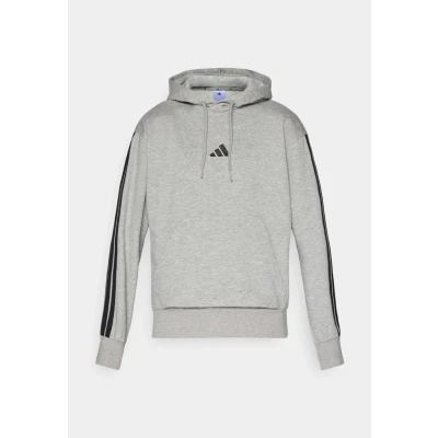 Abbildung von adidas Sportswear Essential Three Stripes Sweatjacke, Herren, Größe: Large, Olive/black
