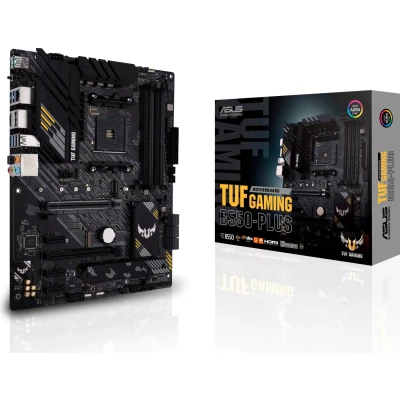 Abbildung von ASUS TUF Gaming B550 Plus Mainboard Sockel AM4 (ATX, Ryzen, PCIe 4.0, 2x M.2, 2Gbit/s Ethernet, SATA 6Gbit/s, USB 3.2 Gen 2 Typ A/C, Aura Sync)