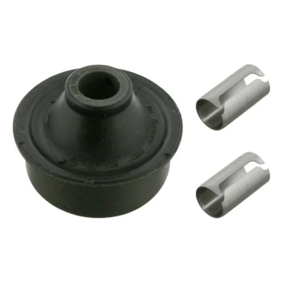 Abbildung von FEBI BILSTEIN 28100 Querlenkerlager mit Montagehülsen Vorderachse links, unten, hinten, rechts Gummi OPEL: Vectra A Saloon
