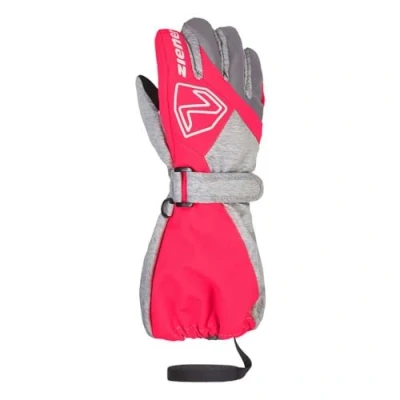 Abbildung von Ziener Unisex Baby Lauro Ski Handschuhe/Winter wasserdicht Lange Stulpe reflektierend, light mélange.neon pink, 128