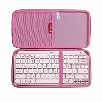 Abbildung von Hermitshell Hart Reise Fall für Logitech MX Keys Mini Mac Kabellose Tastatur (Roségold)