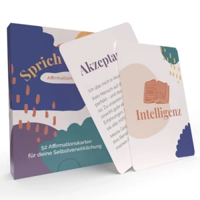 Abbildung von metaFox Affirmationskarten Sprich becoming 52 Karten mit werte basierten Affirmationen Achtsamkeit als Mutmacher Geschenk
