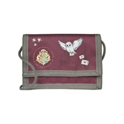 Abbildung von Undercover Geldbeutel und Brustbeutel, mit Klettverschluss Reißverschluss, Portemonnaie Kordelband, Geldscheinfach Münzfach für Kinder, Jungen Mädchen, 8 x 13 5 cm, Motiv: Harry Potter
