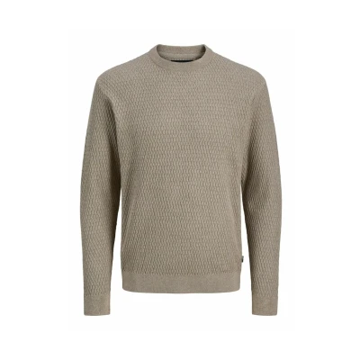 Abbildung von Jack &amp; Jones Premium Strickpullover, Herren, Größe: Small, Greige