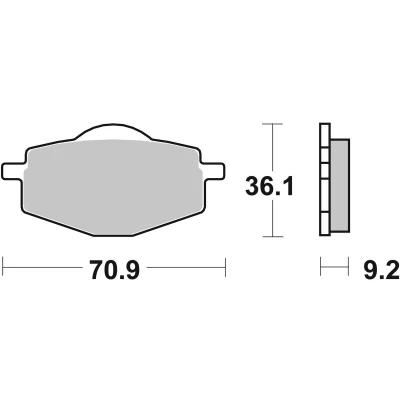Abbildung von TRW Organic Allround MCB539 Bremsbelagsatz