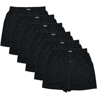 Abbildung von MioRalini 6 Herren Boxershorts in Klassischen Farben 100% Baumwolle Ohne Seitennaht Seamless Grösse 5 10, Set04, XL 7