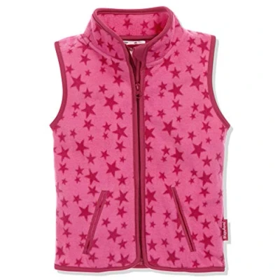 Abbildung von Playshoes Unisex Kinder Fleece Weste Outdoor Oberteil, pink Sterne, 152