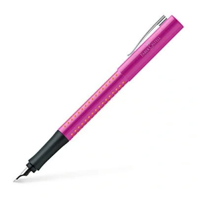 Abbildung von Faber Castell 140914 Füller Grip 2010, Feder M, pink orange