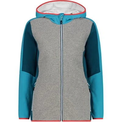 Abbildung von CMP Damen Highloft Fleecejacke mit fester Kapuze, Amaranth, D36