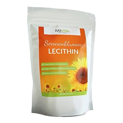 Abbildung von Sonnenblumen Lecithin Pulver, IVOVITAL® (allergenfrei und gvo frei) (600 g)