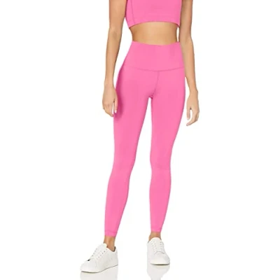 Abbildung von Amazon Essentials Damen Active Sculpt Workout Athleisure Leggings mit hohem Bund in voller Länge (erhältlich Übergrößen), Kräftiges Rosa, XL