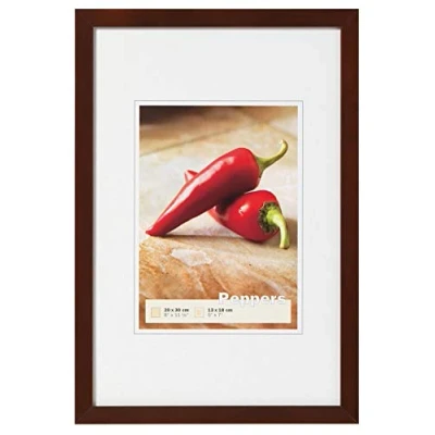 Abbildung von walther design Bilderrahmen nussbaum 30 x 45 cm Peppers Holzrahmen BP045N