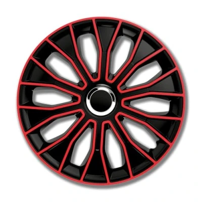 Abbildung von Petex Setz Radzierblenden 35,56 cm (14 Zoll), Voltec Pro in Schwarz/Rot (1350 3528)