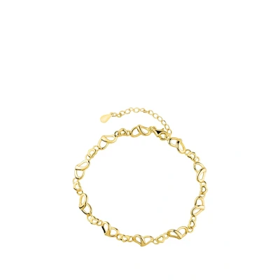 Abbildung von Sofia Milani Doubled Heart Armband goldcoloured, Damen, Größe: One Size, Gold coloured