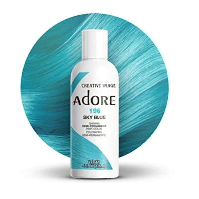 Abbildung von Adore Shining Semipermanente Haarfarbe, 196 Himmelblau