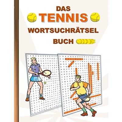 Abbildung von DAS TENNIS WORTSUCHRÄTSEL BUCH: Rätsel Suchsel Worträtsel Sport Weihnachten Geburtstag Ostern Halloween Nikolaus Geschenk Mitbringsel ... Tennisball Tennisverein Ballsport