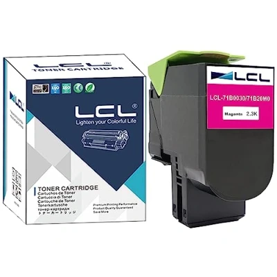 Abbildung von LCL Kompatibel Tonerkartusche 71B0030 71B20M0 CS317dn CX317dn CS417dn CX417de CS517de CX517de (1 Magenta) Ersatz für Lexmark CS317 CX317 CS417 CX417 CS517 CX517