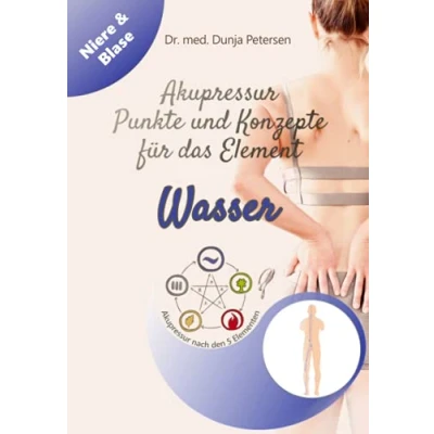 Abbildung von Akupressur Punkte und Konzepte für das Element Wasser