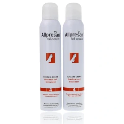 Abbildung von Allpresan Fuß spezial Nr. 4 Schaum Creme gegen Hornhaut und Schrunden Reduziert effektiv Hornhaut, Risse Schrunden, 200 ml (2)
