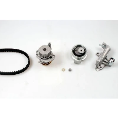 Abbildung von HEPU PK05473 Wasserpumpe + Zahnriemensatz mit Spanndämpfer, Spannrolle 150 AUDI: A4 B6 Avant, B5 B7 Avant